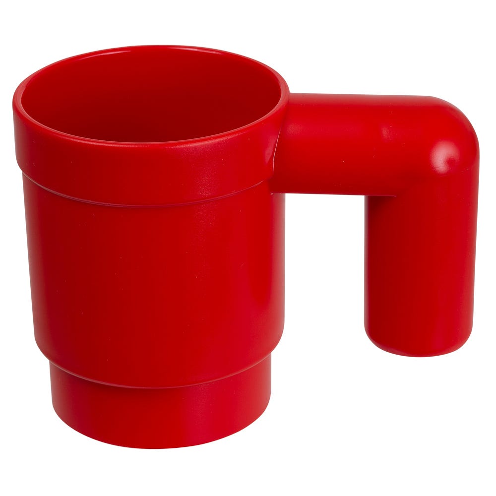 Taza gigante de color rojo