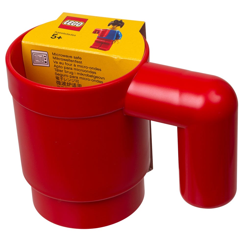 Taza gigante de color rojo LEGO Chile