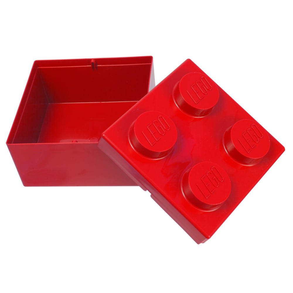 Ladrillo de almacenamiento rojo LEGO® 2x2