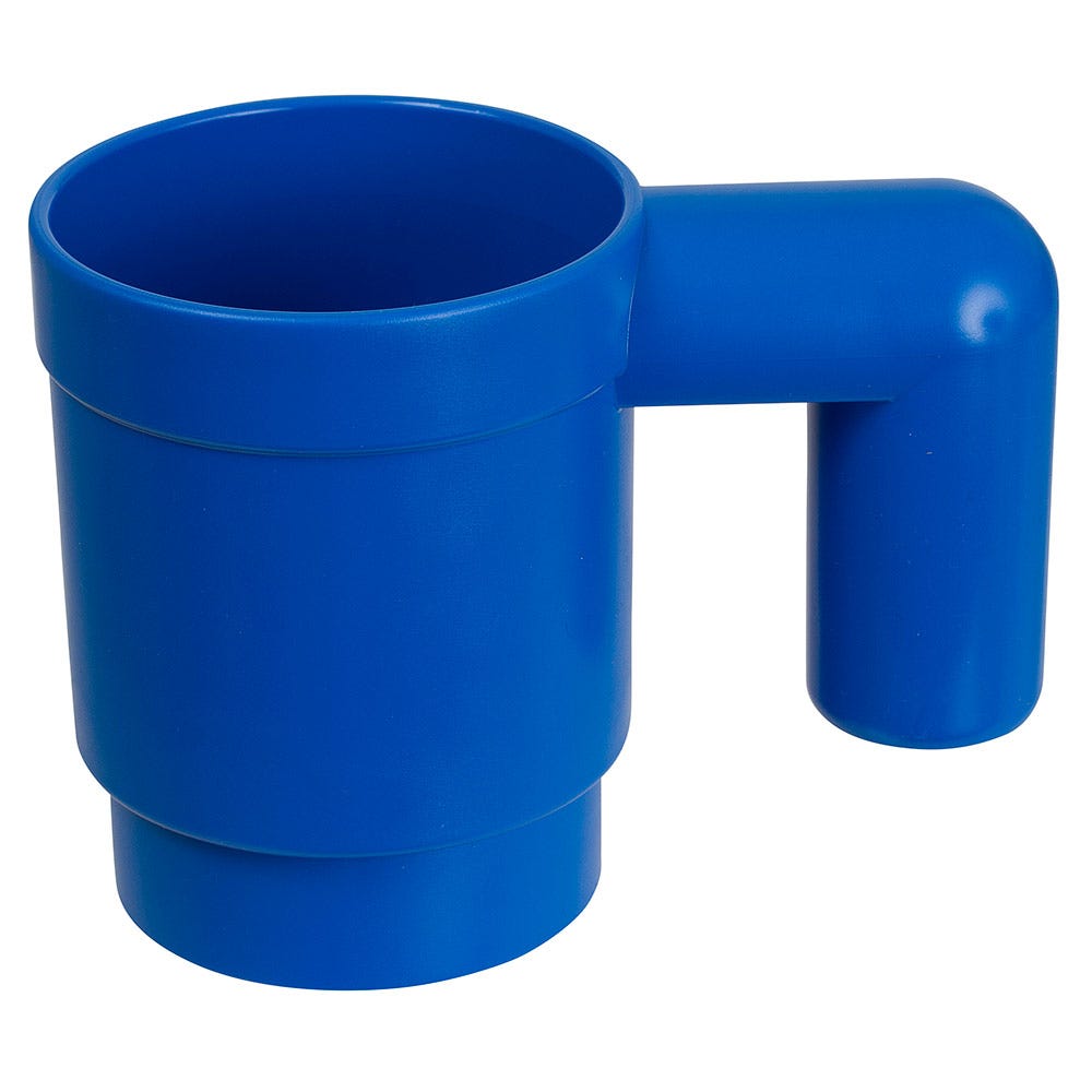 Taza gigante de color azul